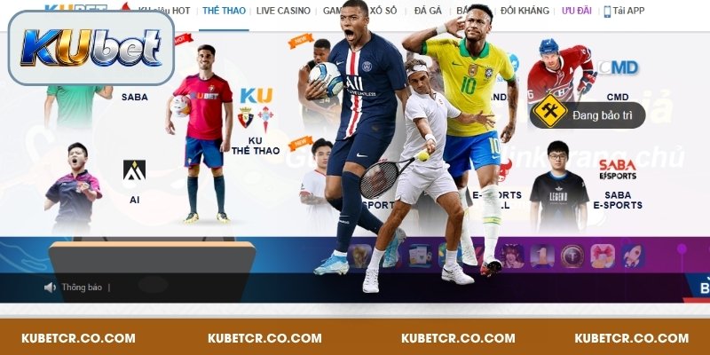 Khám phá các sảnh cá cược thể thao chuẩn toàn cầu tại Kubet