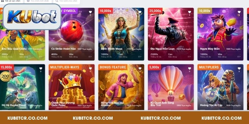 Top game nổ hũ nổi bật tại Kubet